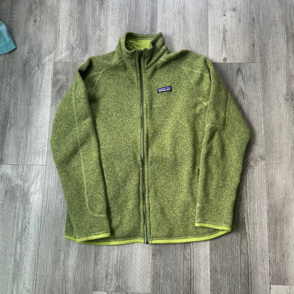 Patagonia Better Sweater Fleece Jacket Green Women's L Full Zip